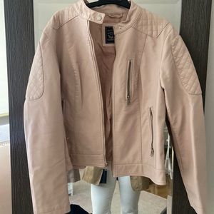 Levi’s Pink Faux Leather Jacket Size L